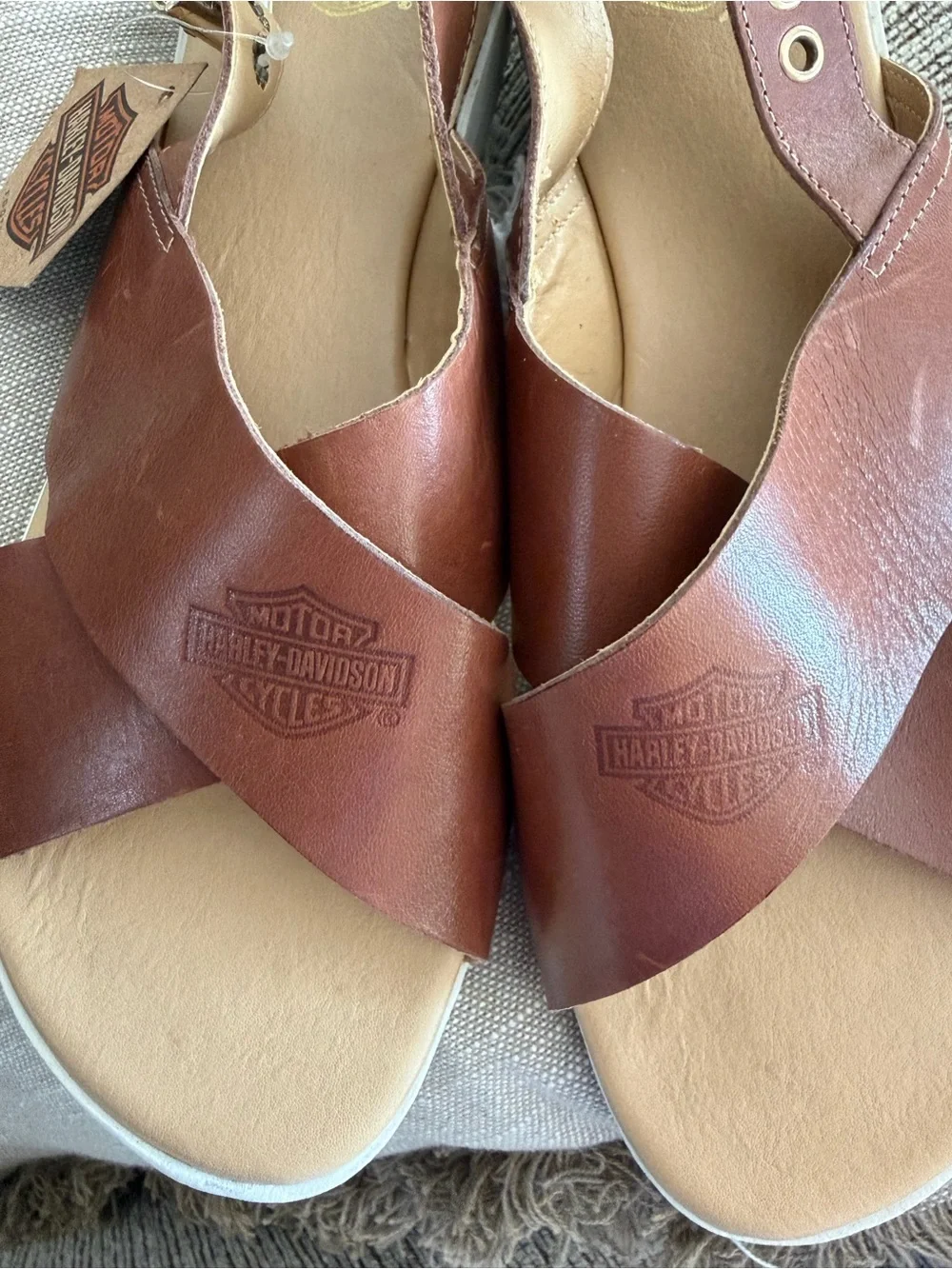 Harley-Davidson brown leather
